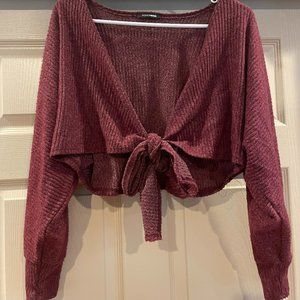 Red Cropped Sweater Size US S